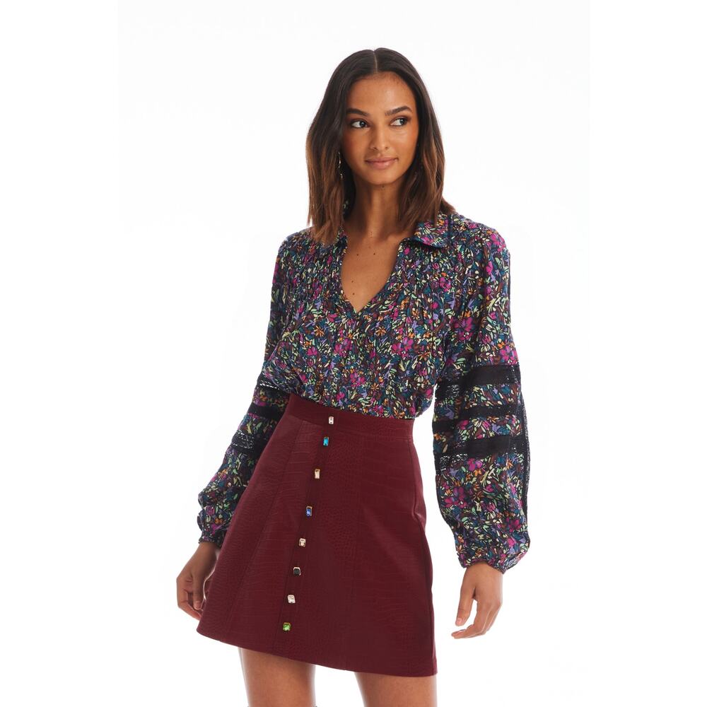 Allison New York Mari Blouse - Ditsy Floral NWT SIZE XS